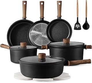High Protein Sweet Potato Taco Bowl Easy Recipe 18 CAROTE Nonstick Pots and Pans,Cookware Set 16pcs Kitchen Cooking Sets, Pot and Pan Non Stick w/Frying pan