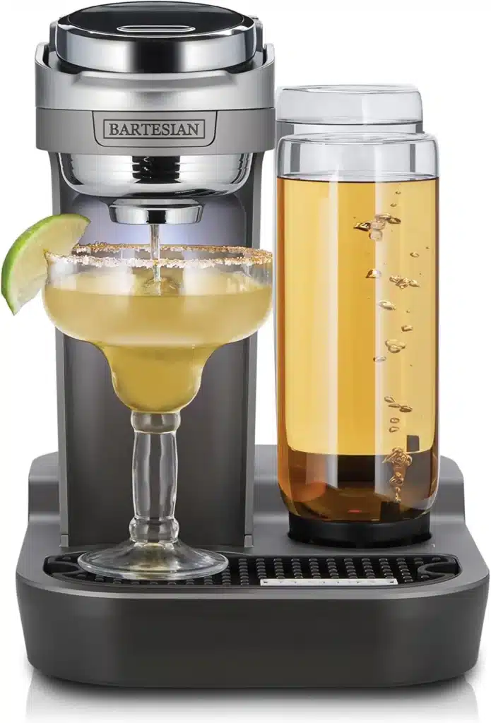 Bartesian Duet Cocktail Machine and Margarita Maker - Compact Home Bartender Mixologist Drink Mixer